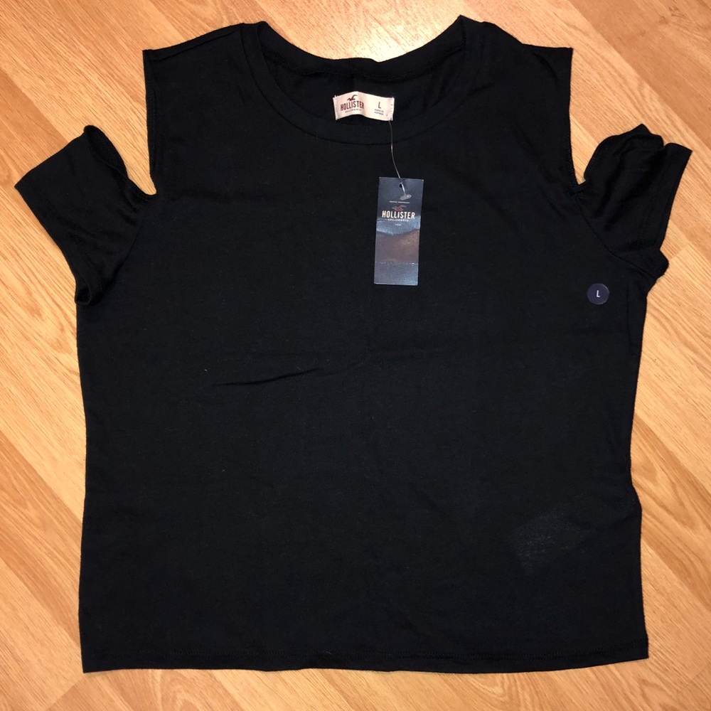 Off the Shoulder Black Top